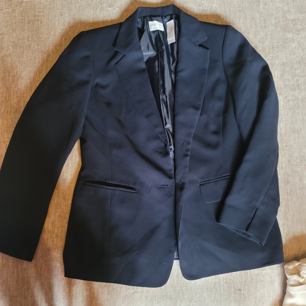 Emma James Liz Claiborne‎ Women's Black Career Business Blazer Jacket